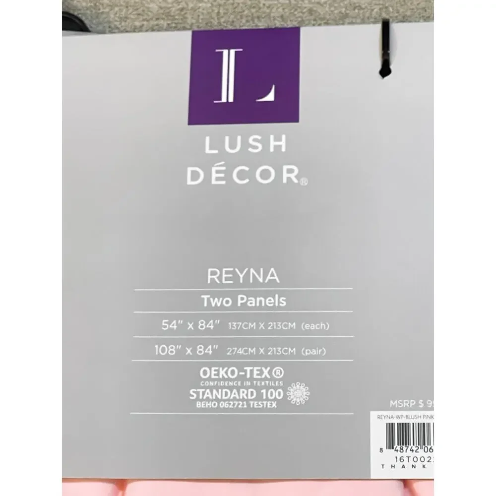 Lush Decor Reyna Ruffle Window Curtain Panel Set for 1 Window - Picture 8 of 9